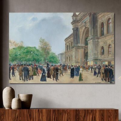 Il Giorno Di Apertura Del Salone Jean Béraud jbr101 quadro stampa su tela