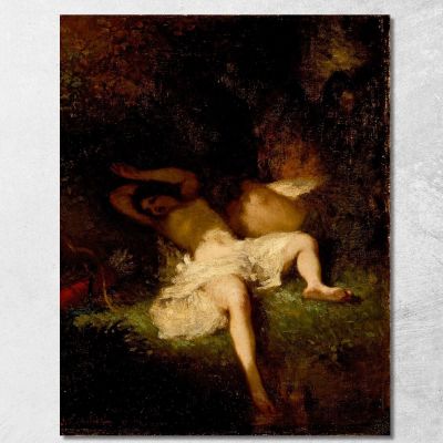 Diana Riposa Jean-François Millet jfm12 quadro stampa su tela