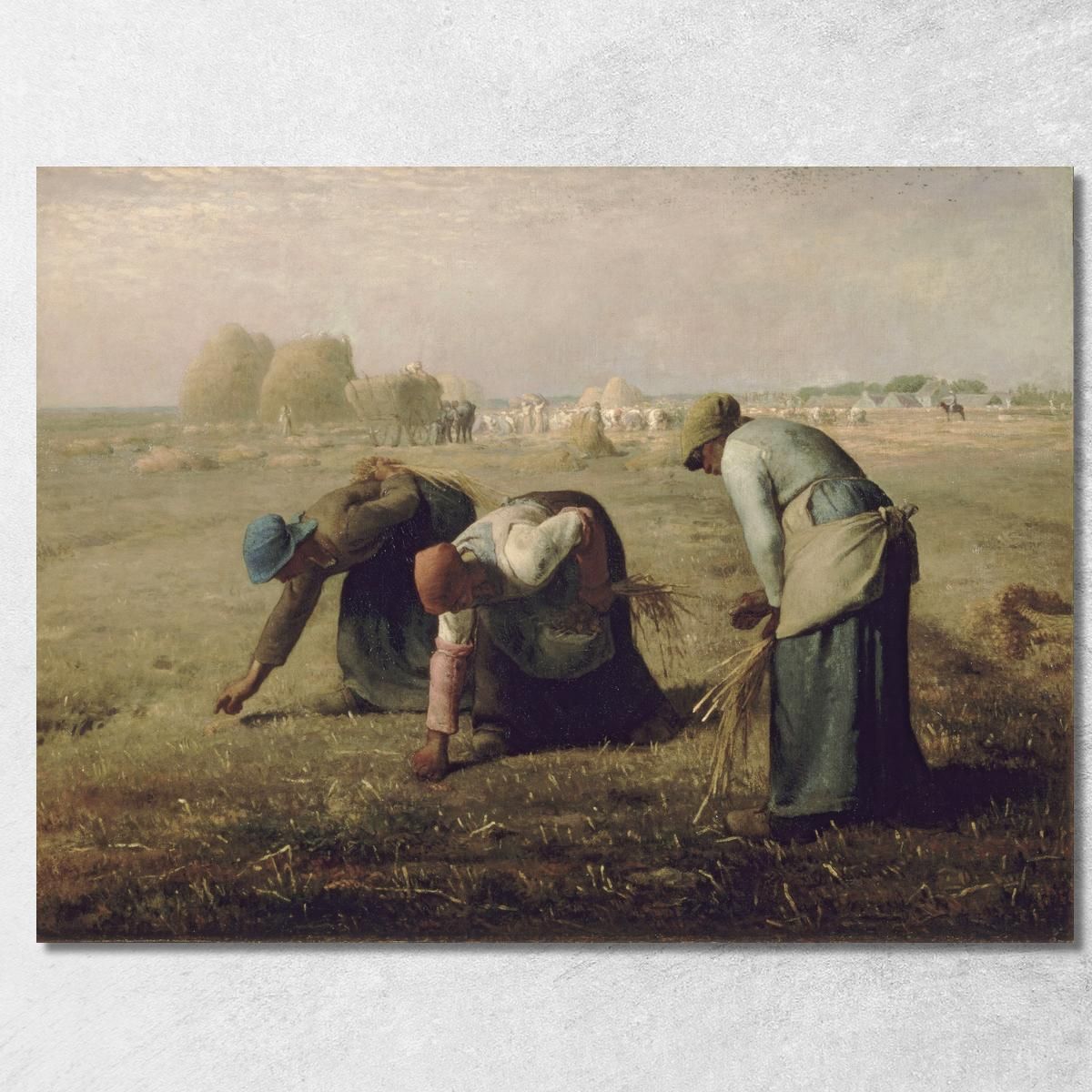 Spigolatrici Jean-François Millet, jfm19 quadro stampa su tela