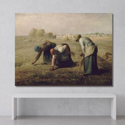 Ährenleserinnen Jean-François Millet, jfm19 drucken auf leinwand