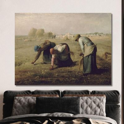 Spigolatrici Jean-François Millet jfm19 quadro stampa su tela