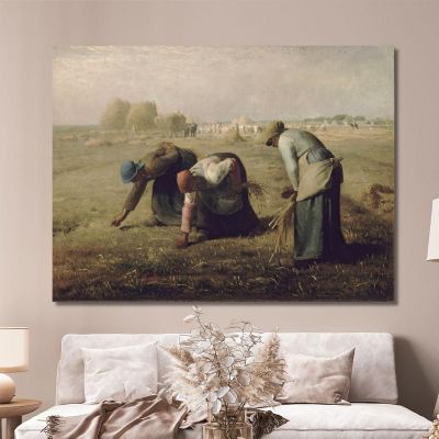 Spigolatrici Jean-François Millet jfm19 quadro stampa su tela