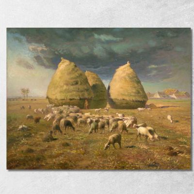 Autunno Nei Pagliai Jean-François Millet jfm22 quadro stampa su tela