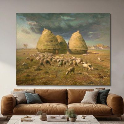 Autunno Nei Pagliai Jean-François Millet jfm22 quadro stampa su tela