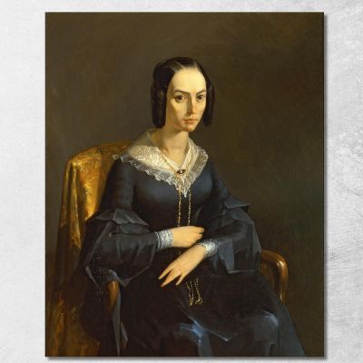 Signora Valmont Jean-François Millet jfm36 quadro stampa su tela