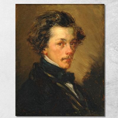 Ritratto Di Un Uomo Anonimo Jean-François Millet jfm48 quadro stampa su tela