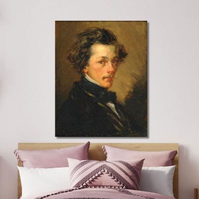Portrait D Homme Anonyme Jean-François Millet, jfm48 tableau impression sur toile