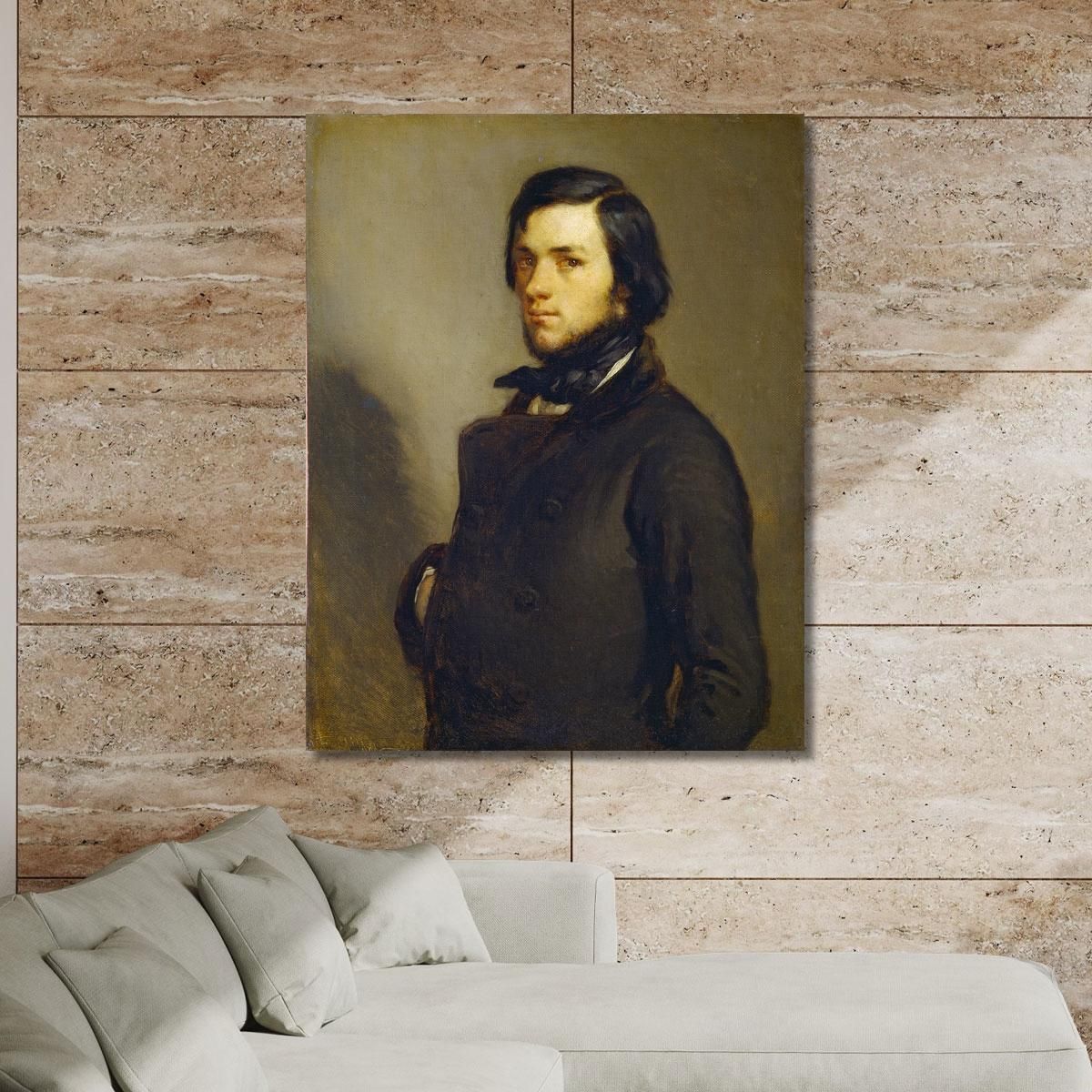 Ritratto Di Un Uomo Jean-François Millet jfm49 quadro stampa su tela