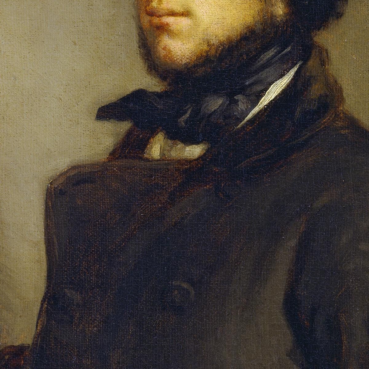 Ritratto Di Un Uomo Jean-François Millet jfm49 quadro stampa su tela
