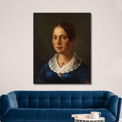 Retrato De Señora Martín Jean-François Millet, jfm50 cuadro en lienzo