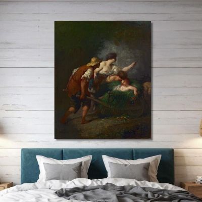 Regreso De Los Campos Jean-François Millet, jfm55 cuadro en lienzo
