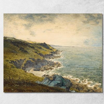 La Costa Di Gréville Jean-François Millet jfm68 quadro stampa su tela