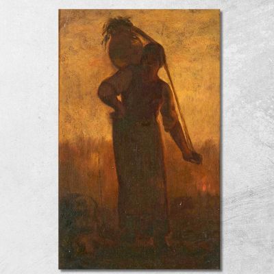 La Lattaia Normanna Jean-François Millet jfm74 quadro stampa su tela