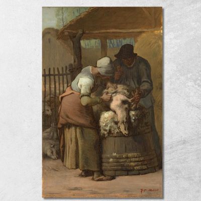 I Tosatori Jean-François Millet jfm77 quadro stampa su tela
