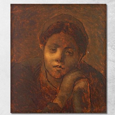 Studio Della Testa Contadina Jean-François Millet jfm86 quadro stampa su tela