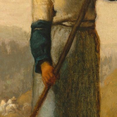 Donna Con Un Rastrello Jean-François Millet jfm91 quadro stampa su tela