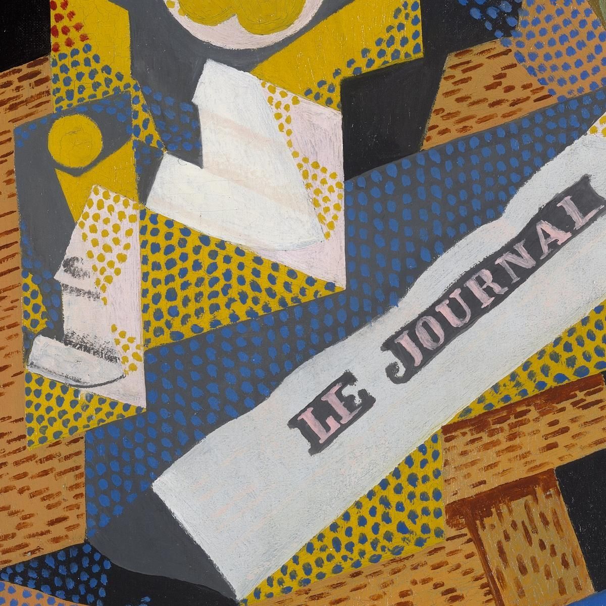 Giornale E Piatto Di Frutta Juan Gris jgr56 quadro stampa su tela