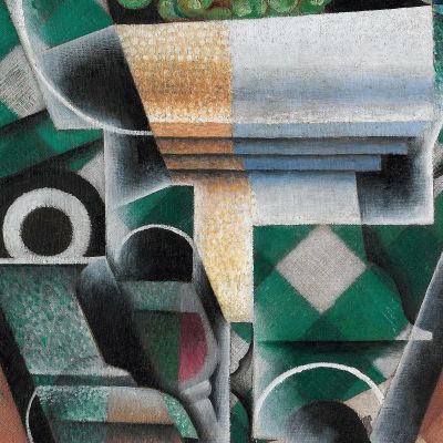 Natura Morta Con Tovaglia A Quadri Juan Gris jgr60 quadro stampa su tela