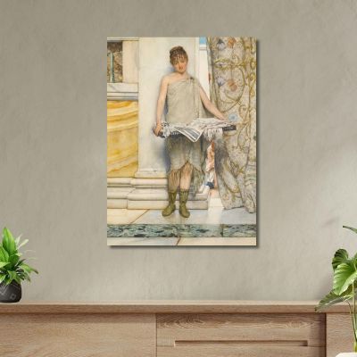 Una Balneatrice Lawrence Alma-Tadema, lat1 quadro stampa su tela