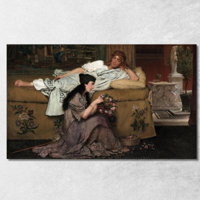 Glauco E Nidia Lawrence Alma-Tadema lat21 quadro stampa su tela