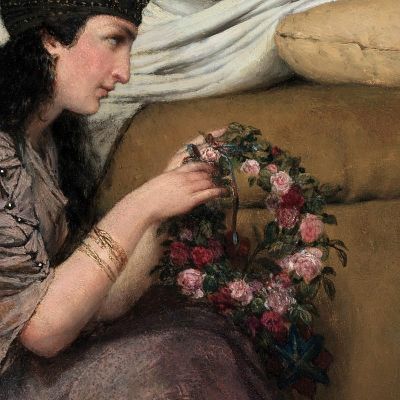 Glauco E Nidia Lawrence Alma-Tadema lat21 quadro stampa su tela