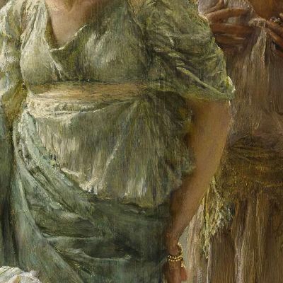 Generazioni Passate E Presenti Lawrence Alma-Tadema lat29 quadro stampa su tela