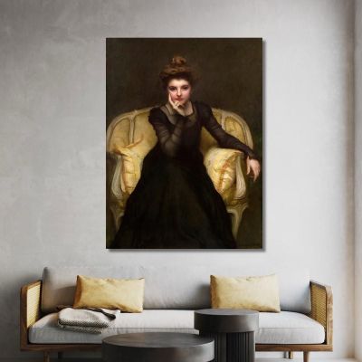 Ritratto Di Donna Elegante Pascal Dagnan Bouveret pdb24 quadro stampa su tela