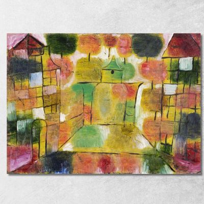 Ritmi Degli Alberi E Dell'Architettura Paul Klee pkl11 quadro stampa su tela