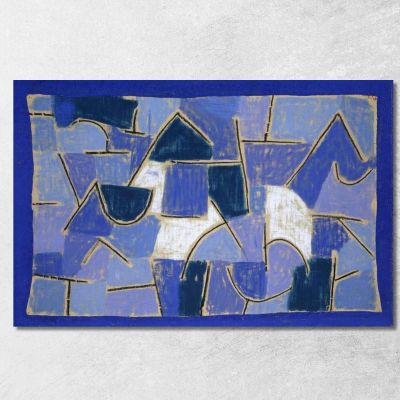 Notte Blu Paul Klee pkl15 quadro stampa su tela