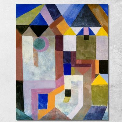 Architettura Colorata Paul Klee pkl22 quadro stampa su tela