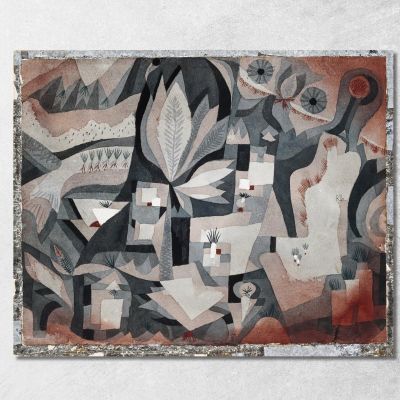 Giardino Più Secco Paul Klee pkl27 quadro stampa su tela