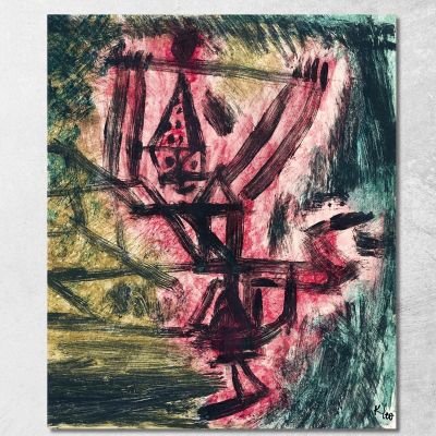 Feuer Clown I Paul Klee pkl31 quadro stampa su tela