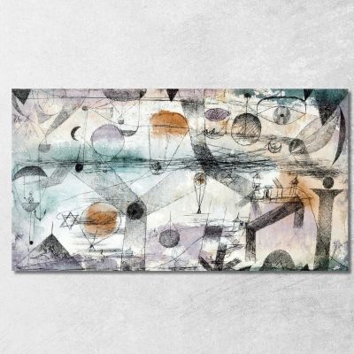 Nel Regno Dell'Aria Paul Klee pkl41 quadro stampa su tela