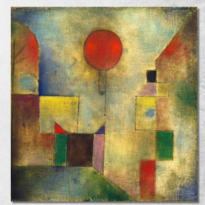 Palloncino Rosso Paul Klee pkl65 quadro stampa su tela