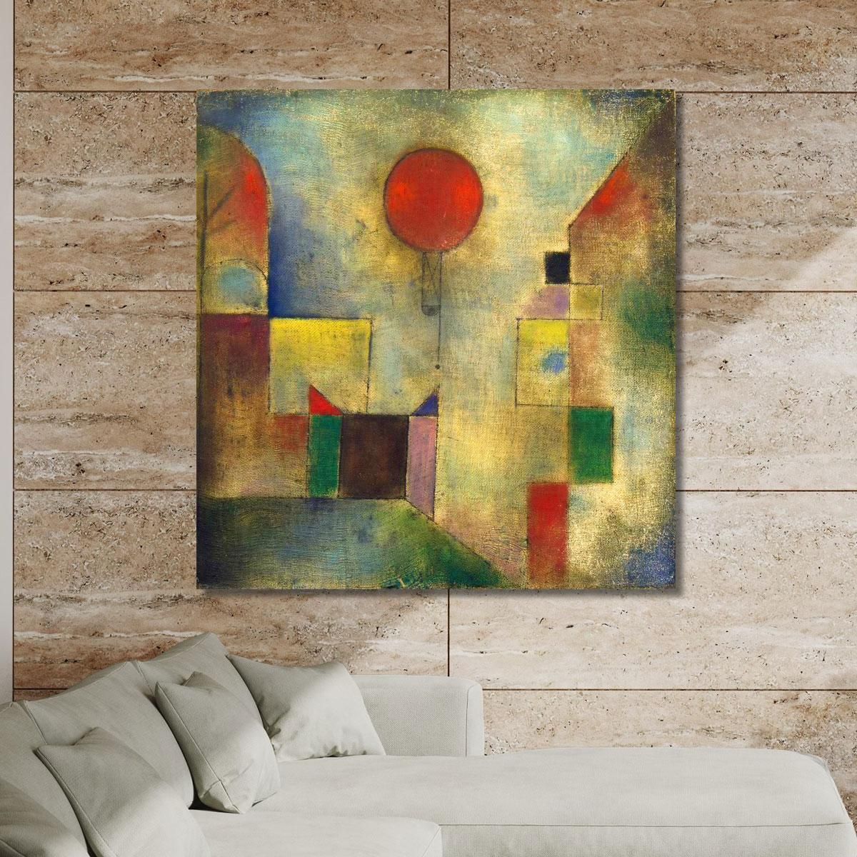 Palloncino Rosso Paul Klee pkl65 quadro stampa su tela