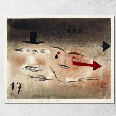 Diciassette Pazzi Paul Klee pkl77 quadro stampa su tela