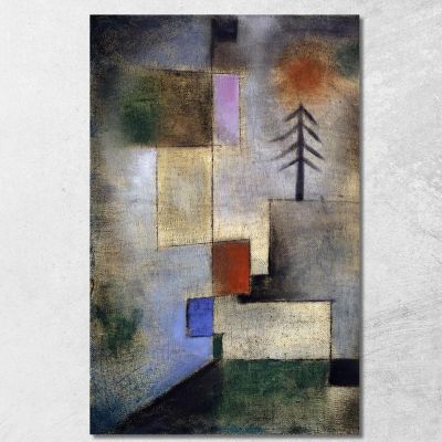 Piccolo Quadretto Di Abete Paul Klee pkl78 quadro stampa su tela