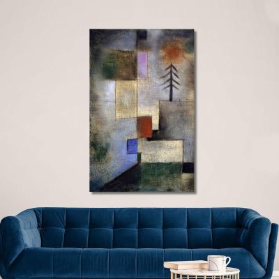 Petite Photo De Sapin Paul Klee, pkl78 tableau impression sur toile