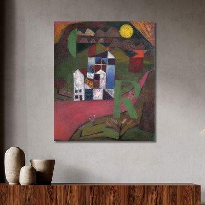 Villa R Paul Klee, pkl94 tableau impression sur toile