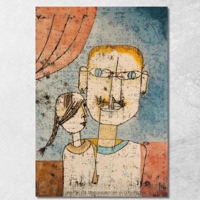 Adamo E La Piccola Eva Paul Klee pkl103 quadro stampa su tela