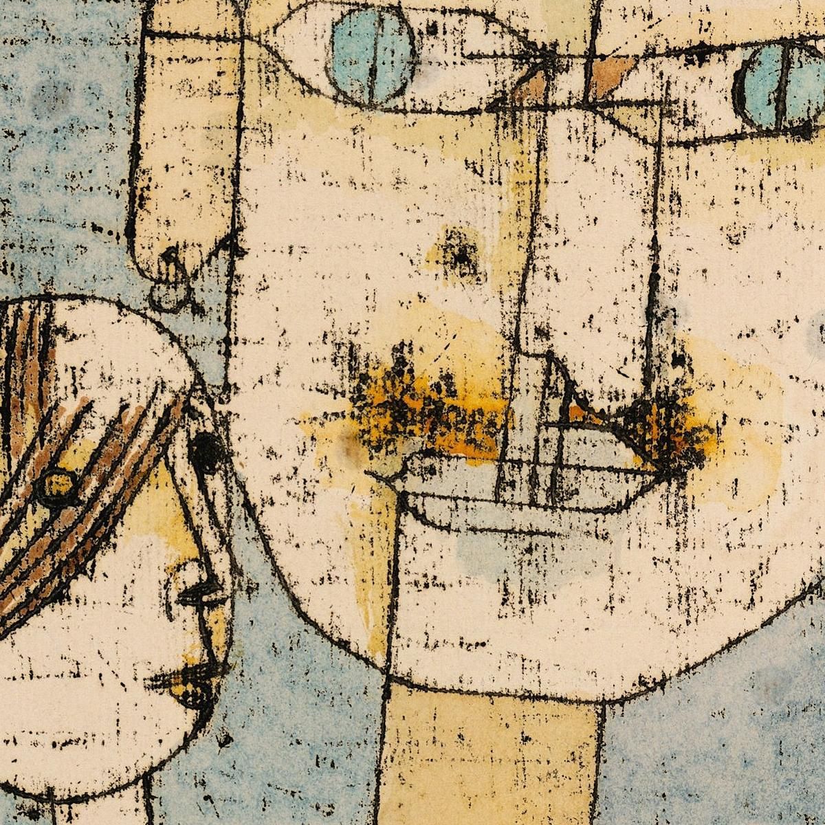 Adamo E La Piccola Eva Paul Klee pkl103 quadro stampa su tela