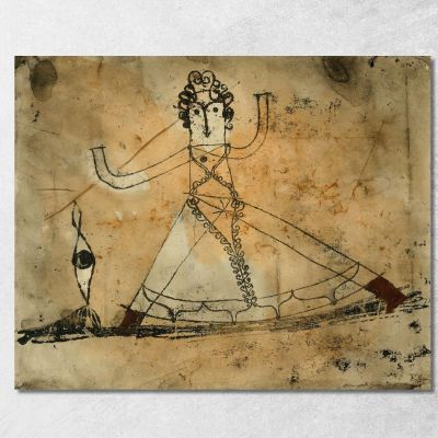 Grottesco Classico Paul Klee pkl114 quadro stampa su tela