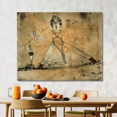 Grotesque Classique Paul Klee, pkl114 tableau impression sur toile