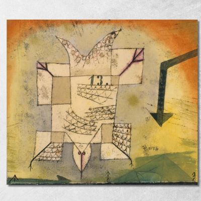 Uccello Che Cade Paul Klee pkl120 quadro stampa su tela