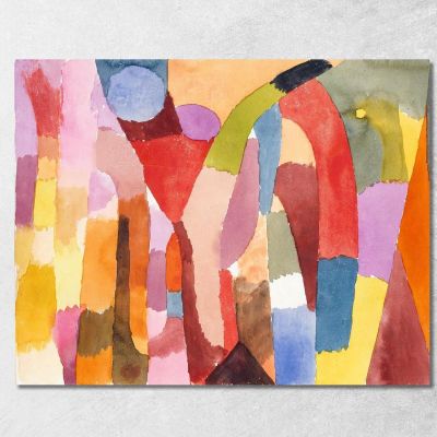 Movimento Delle Camere A Volta Paul Klee pkl137 quadro stampa su tela