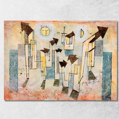 Murale Del Tempio Del Desiderio Paul Klee pkl138 quadro stampa su tela