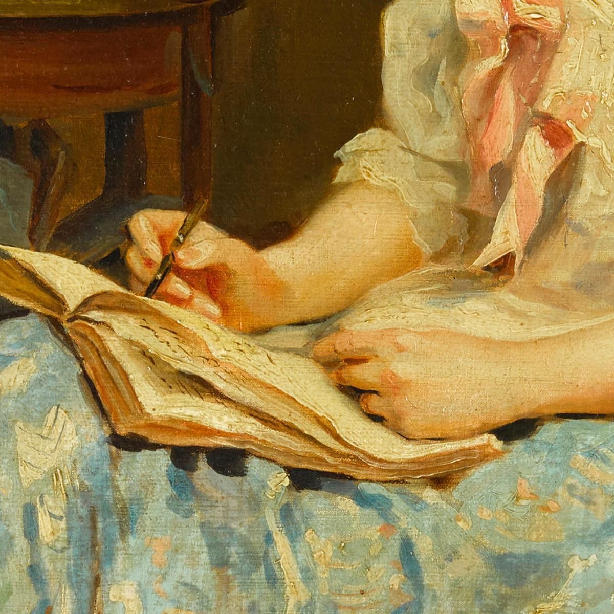 Un Momento Di Riflessione Raimundo de Madrazo y Garreta rmg1 quadro stampa su tela