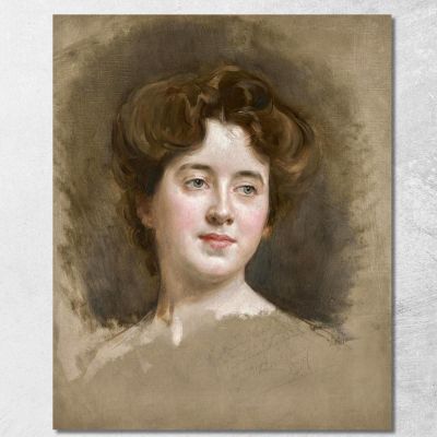 Una Giovane Bellezza Raimundo de Madrazo y Garreta rmg3 quadro stampa su tela