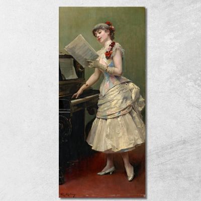 Il Cantante Raimundo de Madrazo y Garreta rmg42 quadro stampa su tela