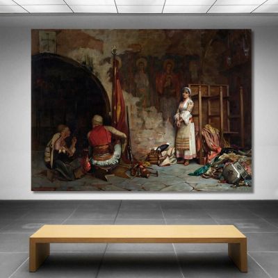 Le Butin Des Captifs Turcs Theodoros Ralli, trl35 tableau impression sur toile